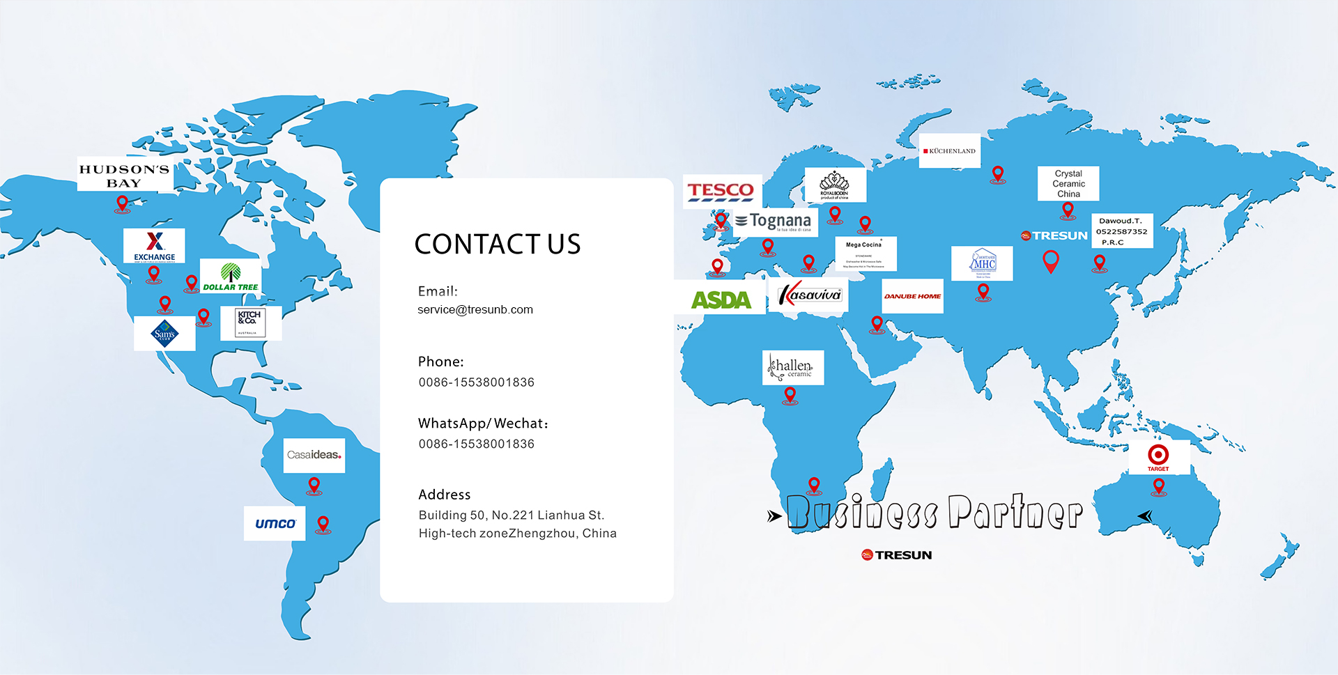 Tresun business partners worldwide